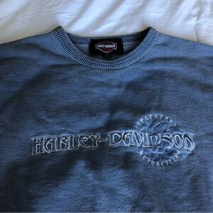 Harley Davidson Crewneck Embroidered Sweater